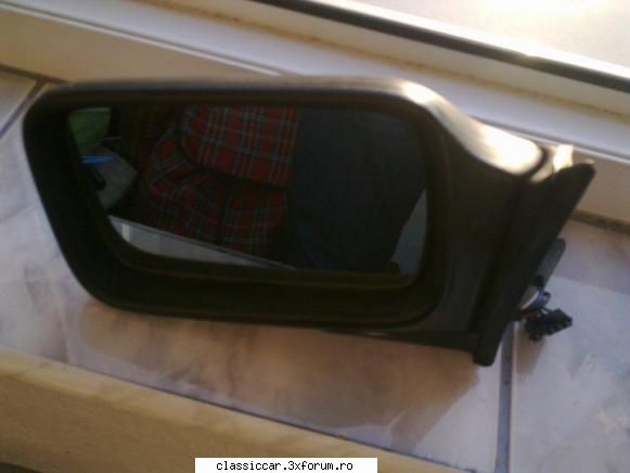 vand oglinda bmw e30 ursulet heliomata electrica de partea stanga, nevopsita, fara crapaturi, geamul