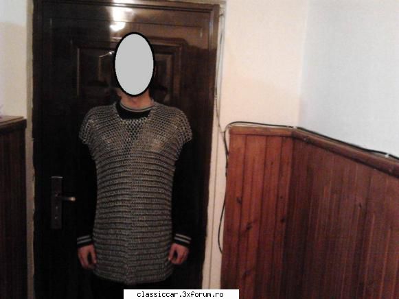 se vinde 1 camasa zale, replica medievala impletita ~ 10.5 kg, marime xl, poate fi scurtata sau