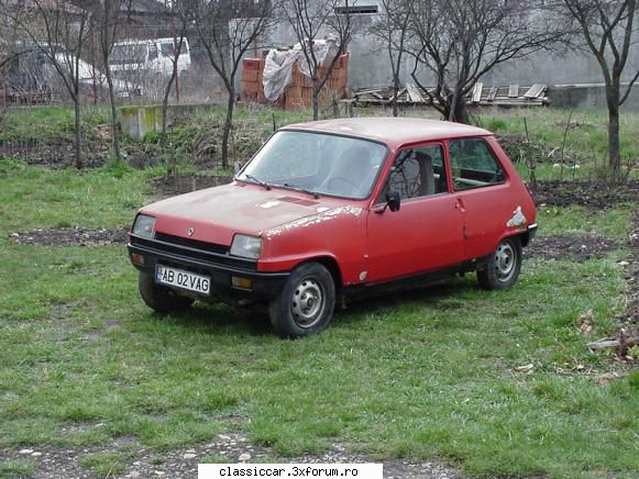 renault 1,3 1979 prin aprilie termin tablaria astalalta alba, apoi vopsesc fac motorul s-o pun loc. Admin