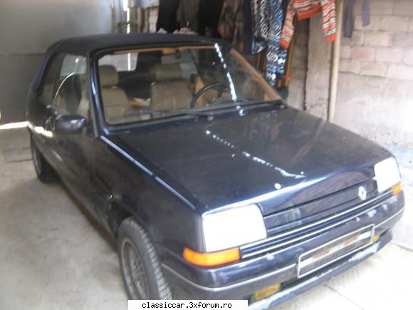 masina mea renault cabrio ebs 1988 astazi ajuns mine curte noua achizitie: renault cabrio ebs. este