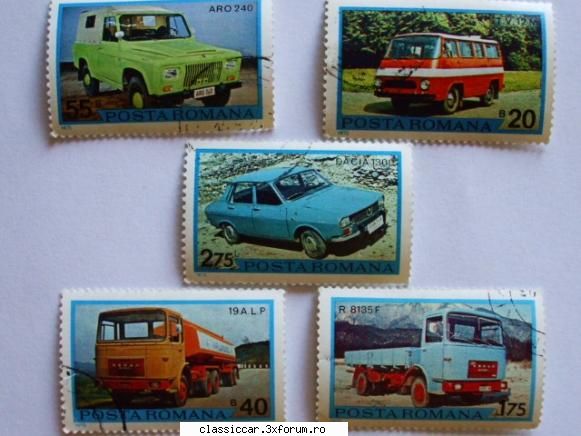masinile noastre carti postale, vederi, poze familie serie timbre
