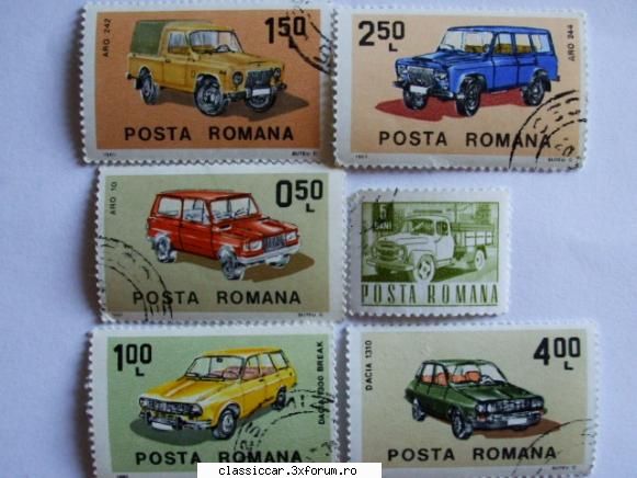 masinile noastre carti postale, vederi, poze familie alta serie timbre