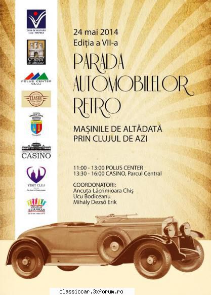 zilele clujului intalnire oldtimer youngtimer 24. mai. 2014. afisul anul asta: Admin