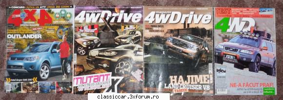 cumpar diverse carti vand reviste top gear, 4wd, autocar etc. lei