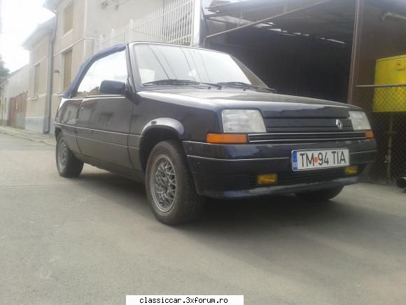 masina mea renault cabrio ebs 1988 din fata