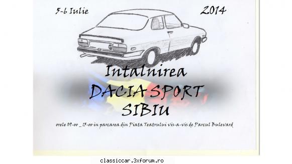 intalnirea nationala dacia sport 2014- 5-6 iulie 2014 gata locatia