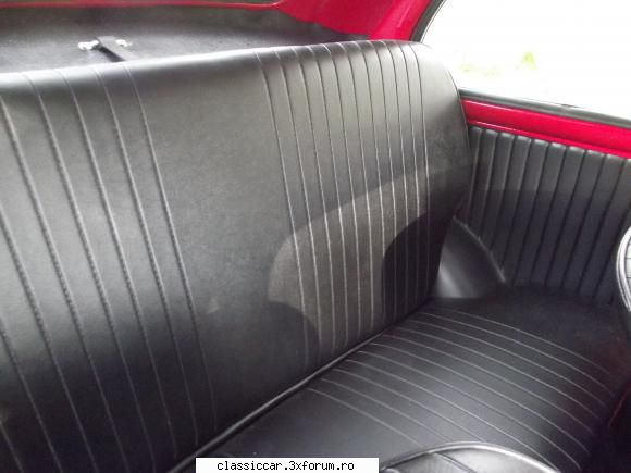 restaurare integrala fiat 500 1970. interior spate.