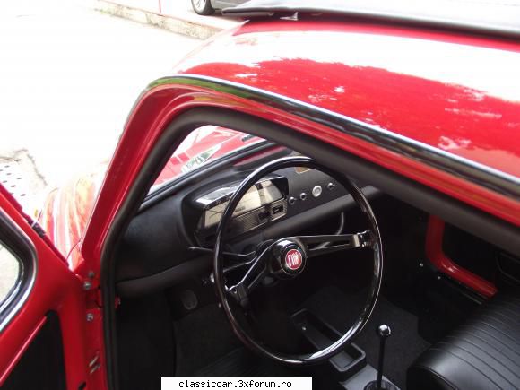 restaurare integrala fiat 500 1970. interior