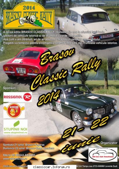 brasov classic rally 2014 afis 