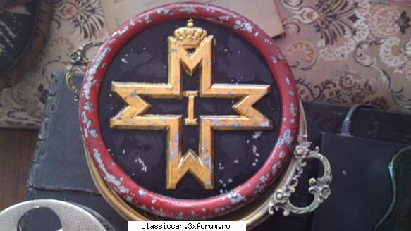 200 ron   emblema militara mare ,crucea romana, perioada regalista.
