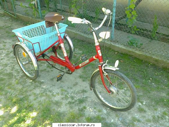 tricicleta pegas 1985 triciclu pegas din bine arata bine.pret 750 lei,trimit tara prin fan sau atlas