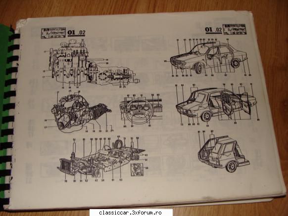 si vand catalog de piese de schimb pentru dacia 1300/dacia 1310