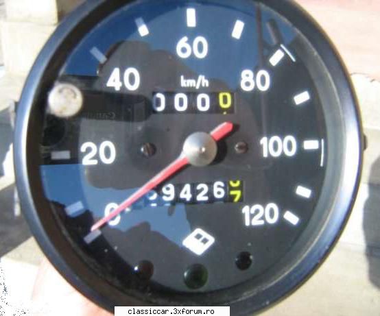 kilometraj 100 diametru 100mm diametrul corpului, stare foarte buna, poate reseta jurnalul