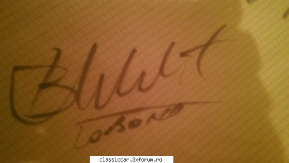 detaliu semnatura lobont. tricou semnat