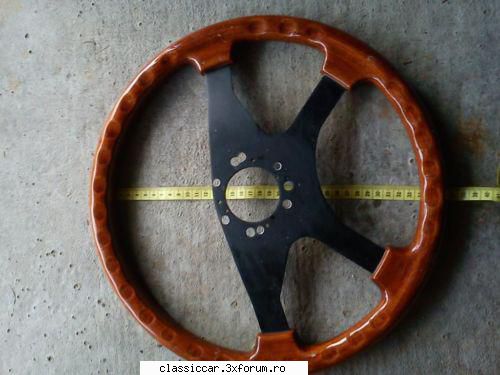 volan din lemn made italy fiat