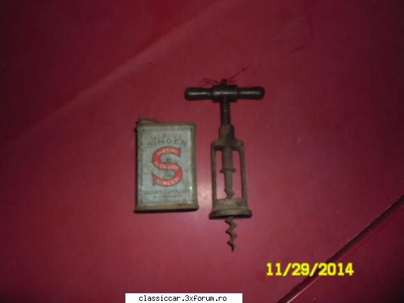 tirbuson vechi tirbusonul cutia ulei&nbsp; singer 50lei