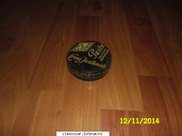 tirbuson vechi cutie crema pantofi