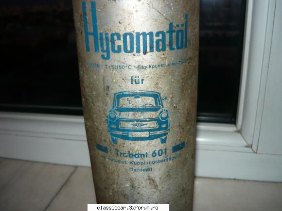 bidon ulei trabant din aluminiu poza