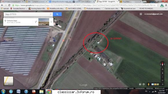 sagu iata imagine google maps, spre partea jos pozei pasarela, unde intalneste drumul calea ferata,