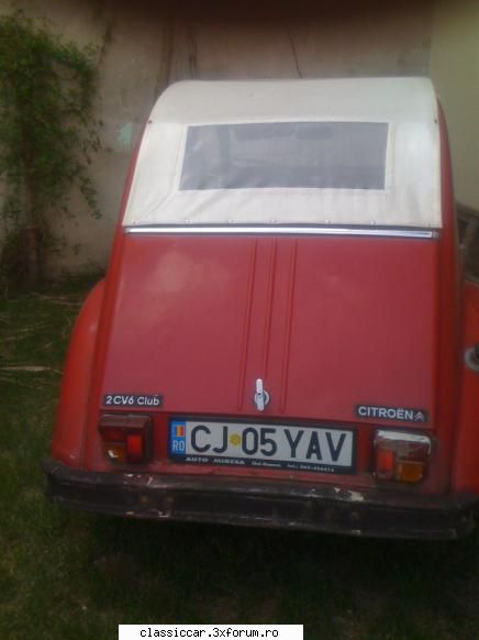 registru citroen 2cv asta tot lui domnu pop era, dar l-o vandut. din cate inteles, ajuns undeva prin