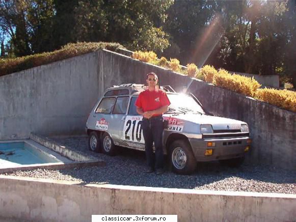 mirel vicaru timisoara inca poza (cu mine si) masina renault 6x6 facuta 2003 muzeul auto langa