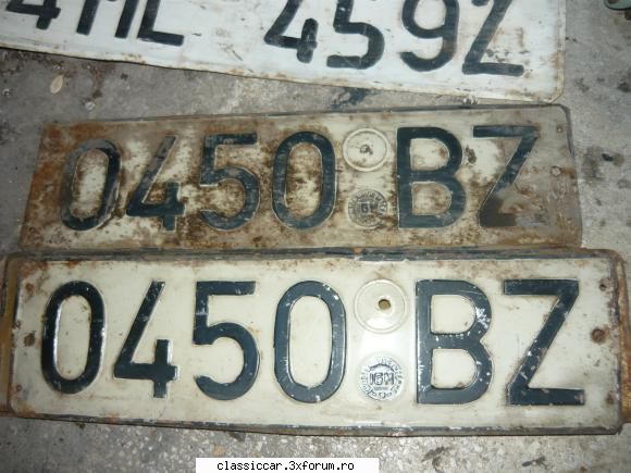 lichidare colectie numere auto vechi numere rodaj pereche -70 lei perechea