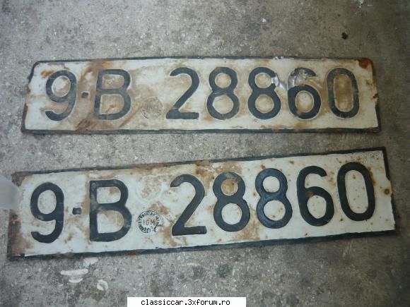 lichidare colectie numere auto vechi pereche -50 lei