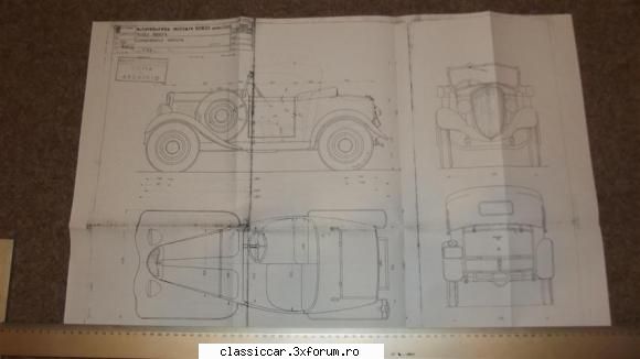 talcioc piese fiat taunus, gordini, carpati mz, diverse copie unui plan fiat militare 508ii datat