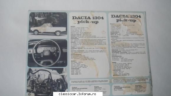 poster dacia 1300/dacia break poza