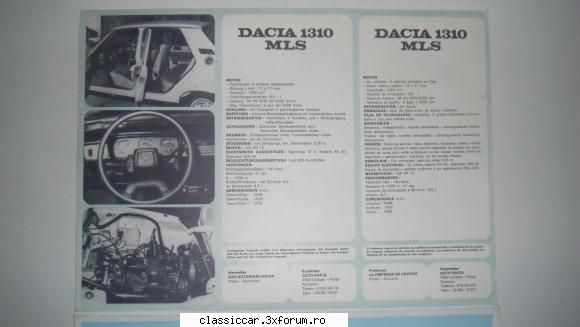 poster dacia 1300/dacia break poza