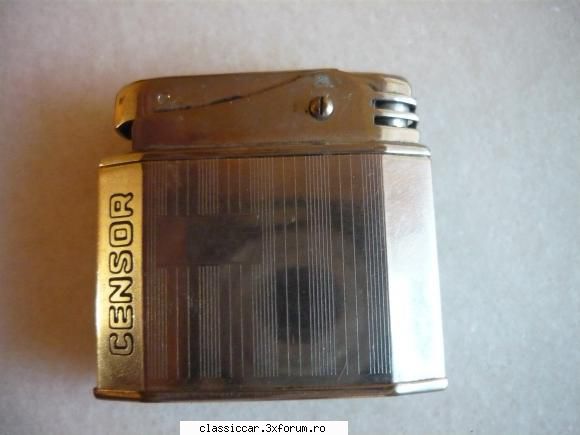 talcioc lichidare (colectie stocuri vechituri bricheta veche marca censor -70 lei alama argintata