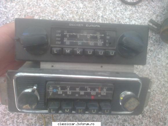 adaug becker europa -          100 lei          blaupunkt frankfurt - 120 lei functional - vandut!!!