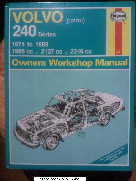 aduc comanda manuale auto haynes etc vand manual reparatii haynes volvo 240 anii '74-'88, berlina