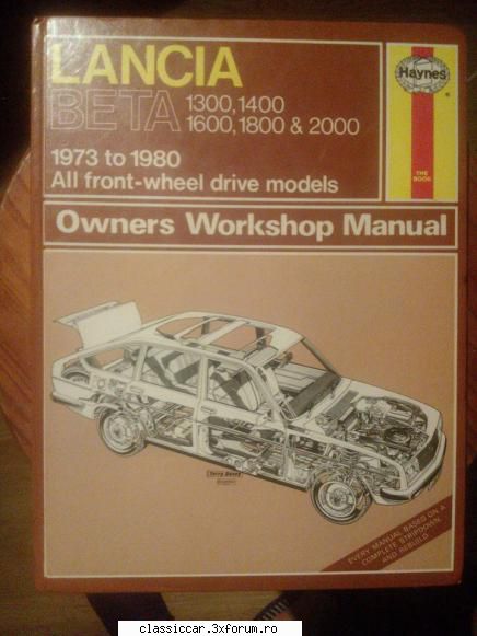 aduc comanda manuale auto haynes etc vand manual reparatii haynes lancia beta anii '73-'80 berlina,