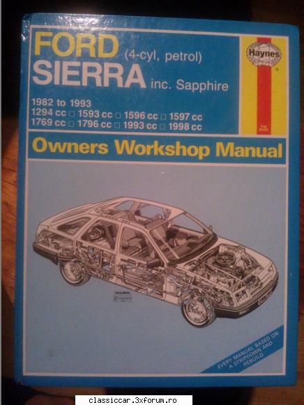 aduc comanda manuale auto haynes etc vand manual reparatii haynes ford sierra anii '82-'93 benzina