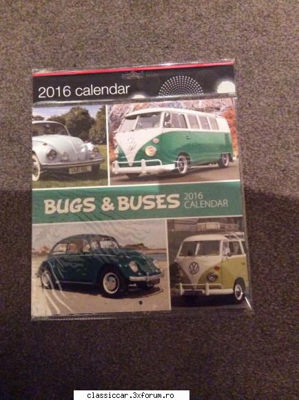 calendare aircooled seria bugs and buses 2016 vand calendare aduse din anglia, seria bugs and buses