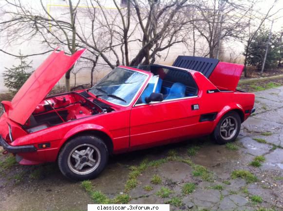 vand fiat bertone x1/9 salutare povestea este urmatoarea :am masina care trebuie bibilita, cea din