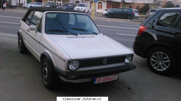 mai sunt citeva masini vechi constanta care merita salvate! volkswagen golf mk1 cabrio