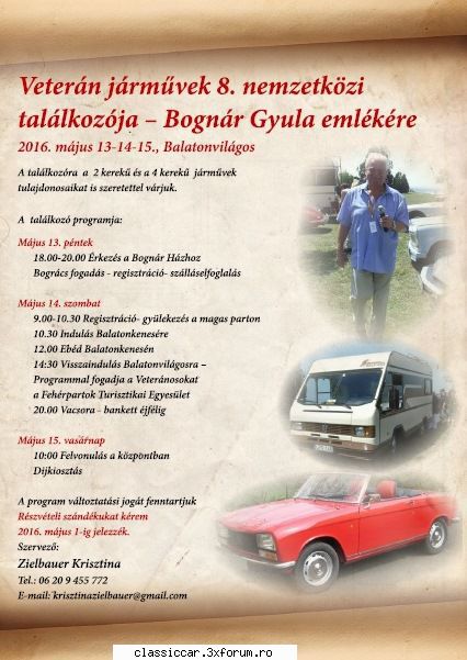 oldtimer premier budapesta aprilie 2016 editia v-a. alta intalnire ungureasca Admin
