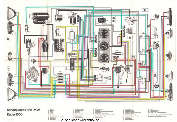 instalatie electrica noua dacia 13oo dupa schema asta, gasita net, stabilit instalatia modelului