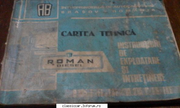 cartea tehnica roman diesel