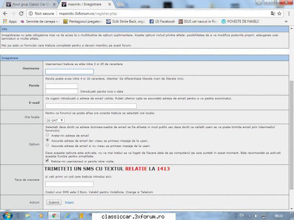 am facut un forum de proba. incercati sa va inscrieti sa vedem daca ne cere vreun euro noul grup