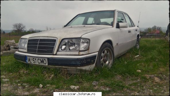 mercedes 200e, fabricatie 1994 desi mai avem putin pana mai, azi este iarna rm.valcea.