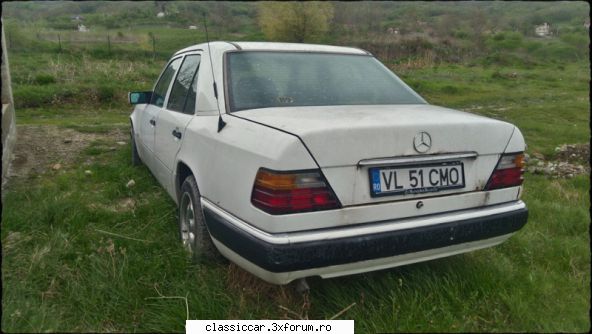 mercedes 200e, fabricatie 1994 ploaia dimineata s-a lapovita, asa pozele sunt tocmai reusite!