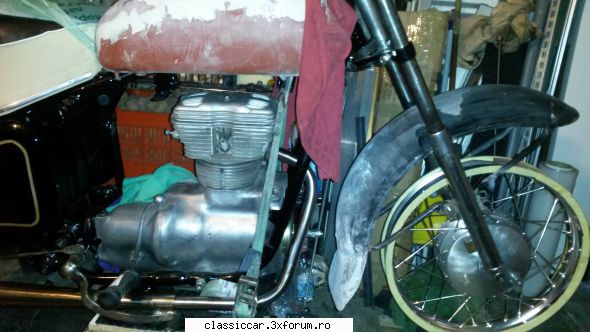 simson 425 1958 primul tronson curbat tot inox aripa este dintr-un alt film dar