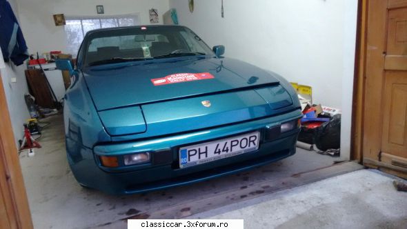 porsche 944, ultima iubire intre timp s-a lucrat mult masina, fost refacuta puntea fata complet,