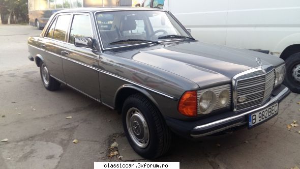 mercedes w123 230e, cutie automata, 1982 poze azi