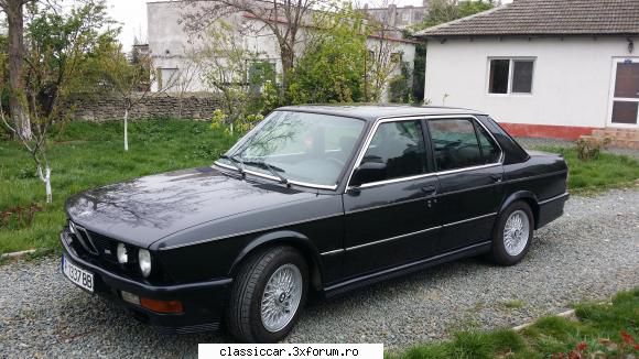 salut! salut posesor unui bmw e28 ,535i, 218cp,an 1986.