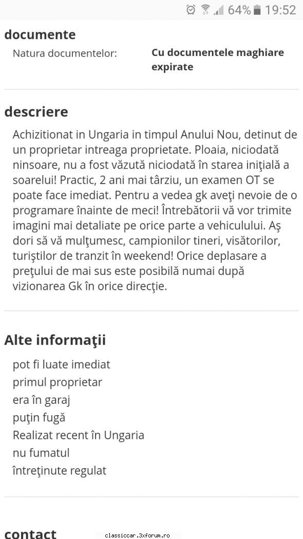 anunturi din ungaria misu cluj scris:un aro 10.3 utilitara, din 1991, foarte bine pastrata. dar