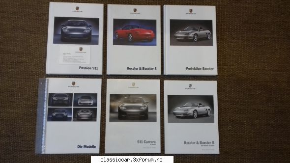 manuale brosuri adaug brosuri continand diverselor tipuri porsche. pret:: lei  bucata sau lei